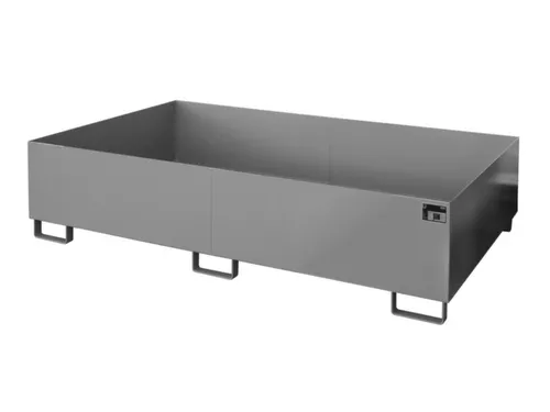 stellingopvangbak,opvangvol. 1000l,HxBxD 505x2150x1300mm,staal,RAL7005
