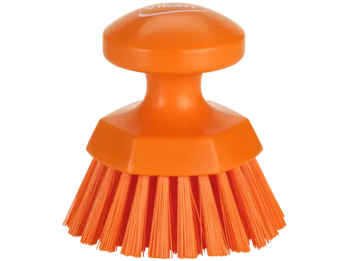 Vikan Hygiene ronde werkborstel harde vezels Ø110mm oranje