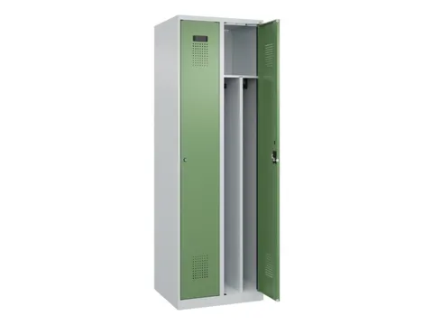 locker voor scheiding van kleding,HxBxD 1850x600x500mm,2vak