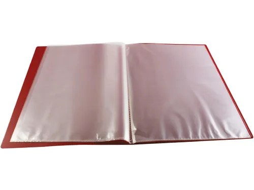Showalbum Personaliseerbaar A4 10 Tassen Rood