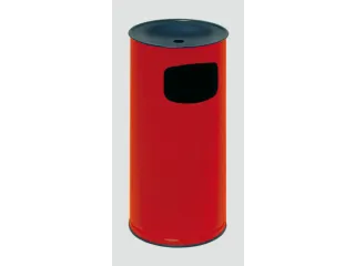 Combi-Asbak 44 Liter HxØ 710x355mm Ral3000 - 1