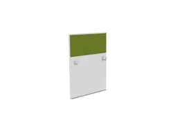 baliepaneel,v. bureau,aanbouw links,B 800mm,Bl-wit,BN7048-groen