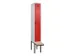 locker met bank,voor scheiding van kleding,HxBxD 2120x300x815mm,1vak