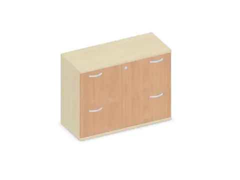 hangmappenkast 770x1000x430mm 2hangmappenframes Esdoorn+ Beuken