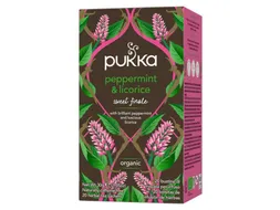 Thee Pukka peppermint licorice 20 zakjes