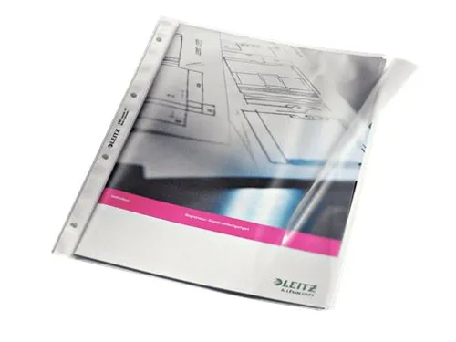 Showtas Leitz 4764 A4 4-gaats PP 0.13mm nerf met klep