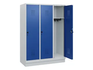 schoollocker,HxBxD 1630x1200x500mm,3vak,vak B 400mm,draaigrendel - 1