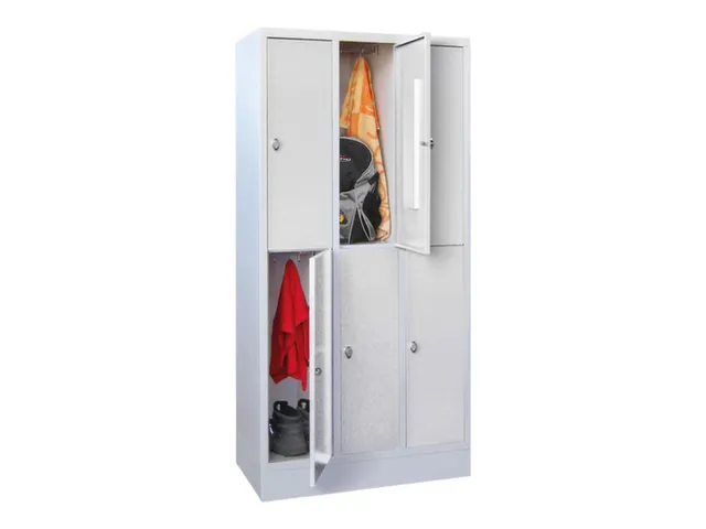armoire multicases,HxlxP 855x900x500mm,RAL7035,face avant RAL7035
