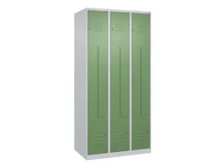 Z-garderobekast,HxBxD 1850x900x500mm,vak B 150/300mm,cil.-slot - 1