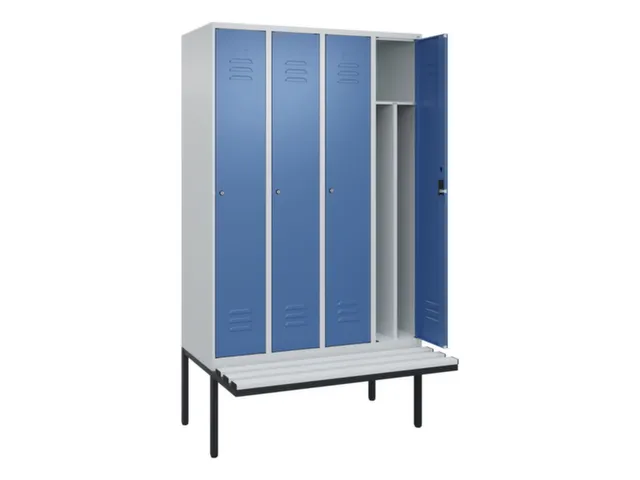 locker voor scheiding van kleding,HxBxD 2120x1200x815mm,4vak