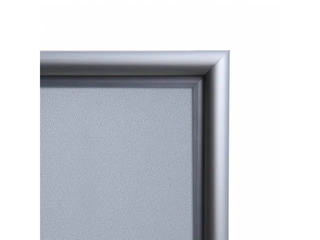 Cadre clipsable A4 angles droits 15mm argent