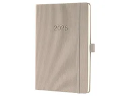 Weekagenda Conceptum A5 2026 (NL/FR/EN/DU) taupe Hardcover