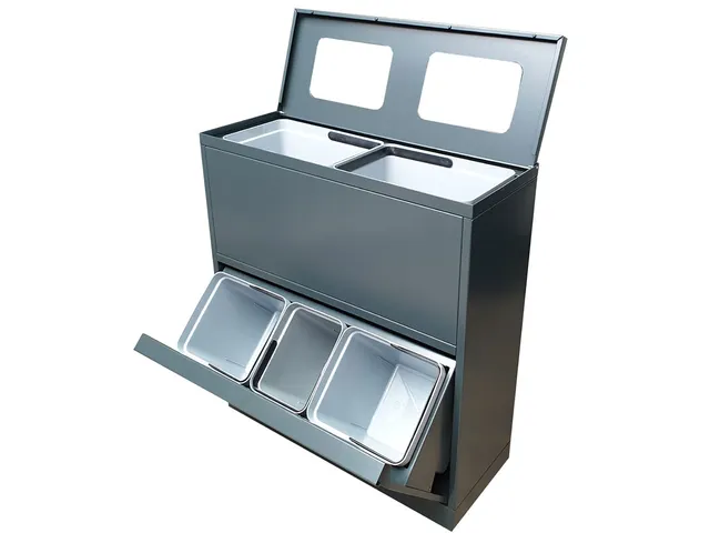 Bica 880 Afvalstation open 80 Liter Antraciet