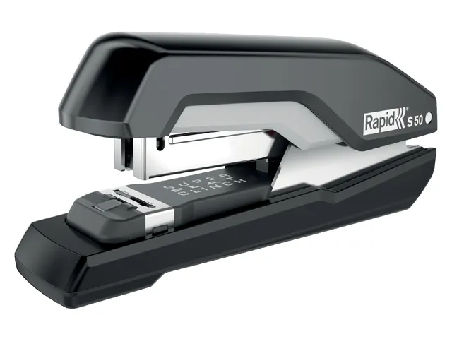 Nietmachine Rapid S50 Halfstrip 50vel 24/6 zwart/grijs
