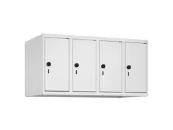 opzetkast,v. locker,4vak.,vak B 250mm,HxBxD 500x1000x500mm,vleugeldeur