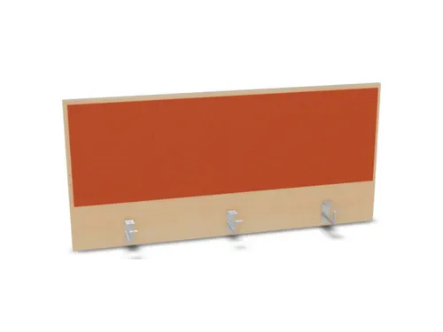 opzetpaneel,v. bureau,aanbouw achter,B 1200mm,NE-esdoorn,BN3012-oranje