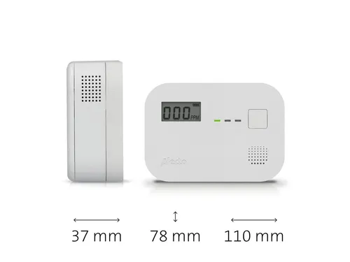 Koolmonoxidemelder Alecto 10 jaar sensor wit