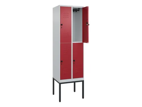 dubbeldekse locker,HxBxD 2120x600x500mm,2x2vak.,vak B 300mm