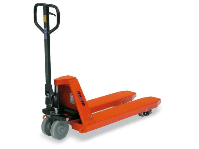 Palletwagen 5000kg Zwenk-/vorkwielen Staal Dubbelvoudig Vork 1150mm