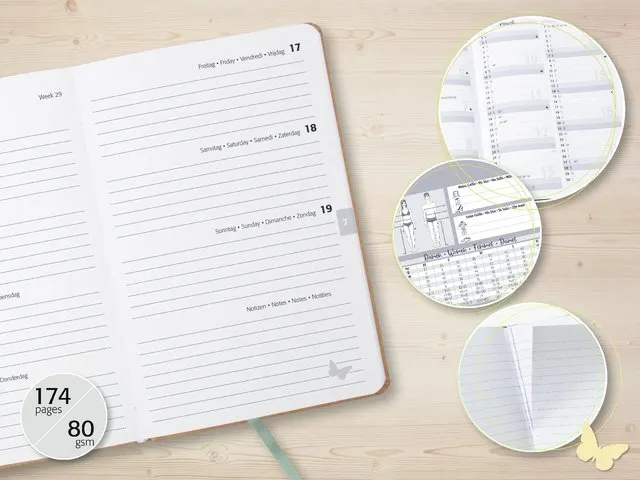 Weekagenda Pure A6 2026 (NL/FR/EN/DU) Raspberry Batik Hardcover