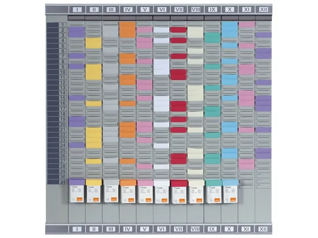 Planbord Nobo Jaar/maand 12 Panelen Met 32 Sleuven