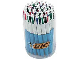Balpen 4 Colours medium assorti, tubo van 36 stuks