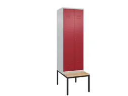 locker voor scheiding van kleding,HxBxD 2120x600x815mm,2vak