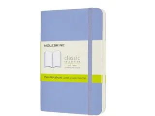 Notitieboek Moleskine pocket 90x140mm blanco soft cover hydrangea blue - 2