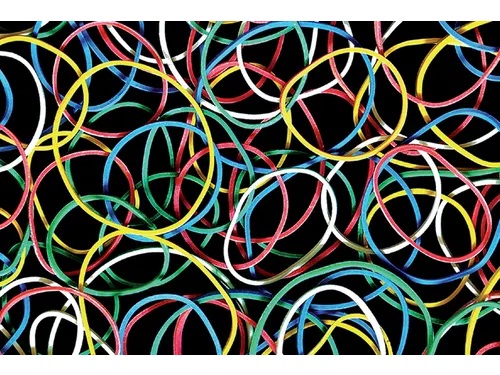 Elastiek Standard Rubber Bands 18 50gr 94 stuks assorti
