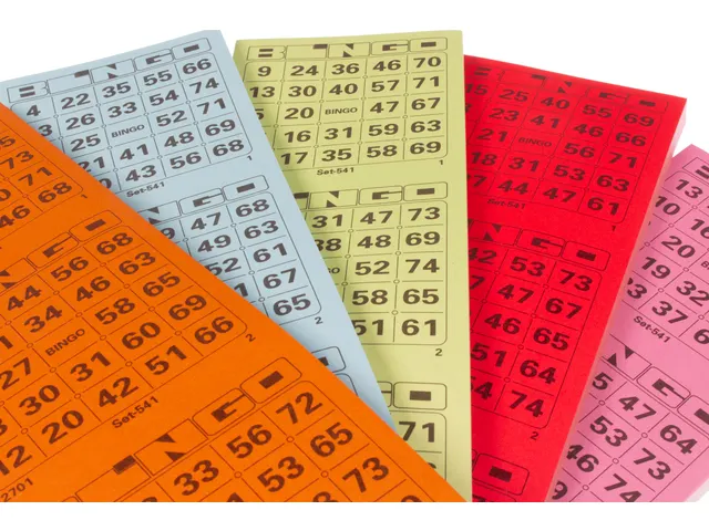 Bingokaart Kangaro krimp a 5 blok assorti kleuren