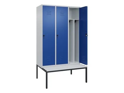 locker voor scheiding van kleding,HxBxD 2120x1200x815mm,3vak