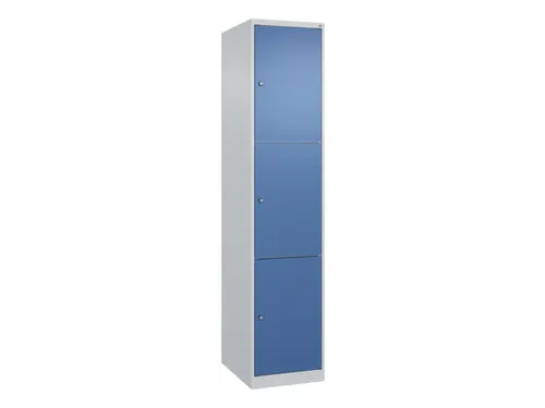 lockerkast,HxBxD 1850x400x500mm,1x3vakken,vak B 400mm,cil.-slot