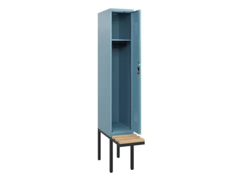 locker met bank,HxBxD 1950x300x815mm,1vak,vak B 300mm,cilinderslot
