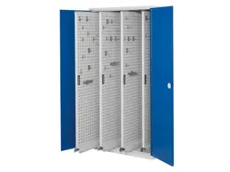 Uitschuifkast 1950x1000x600mm 4uitschuifwanden Ral7035/ Ral5010