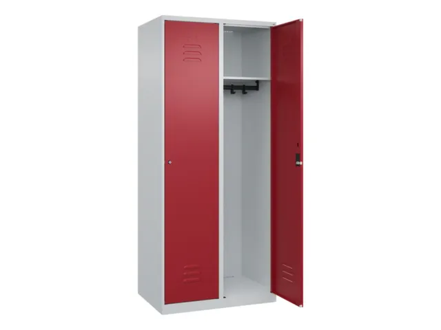 locker,HxBxD 1850x800x500mm,2vak,vak B 400mm,cil.-slot,staand op vloer
