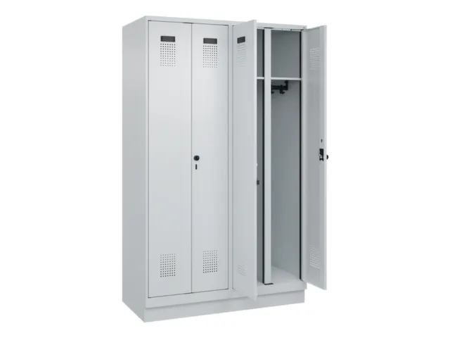 locker voor scheiding van kleding,HxBxD 1950x1200x500mm,4vak