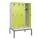 locker met bank,HxBxD 2120x1200x815mm,4vak,vak B 300mm,draaigrendel