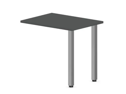 aanbouwtafel,i.h.v.,HxBxD 720-840x800x600mm,MS-donkergrijs