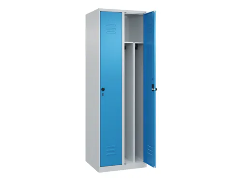 locker voor scheiding van kleding,HxBxD 1850x600x500mm,2vak