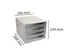 Ladenblok Ecobox 4 Laden Grijs A4+