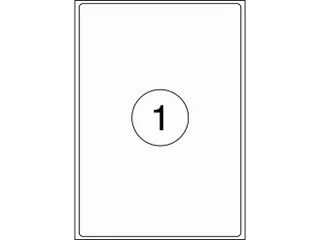 Etiket Rillstab 199.6x289.1mm Wit - 1