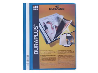 Snelhechtmap Durable Duraplus A4+ blauw - 4