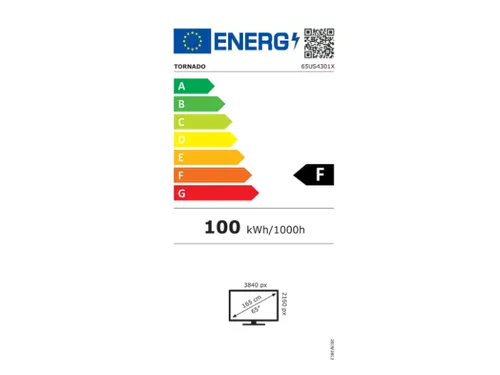 65US4301X Tornado 65'' (165,1cm) 4K frameloze WebOS Smart TV