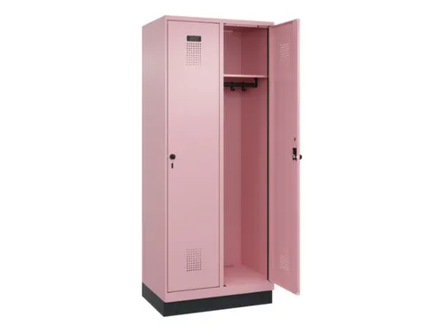 locker,HxBxD 1950x800x500mm,2vak,vak B 400mm,draaigrendel,sokkel