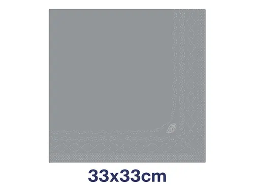 Servetten Tork 477205 2-laags 33x33cm grijs 1/4 vouw 200st.
