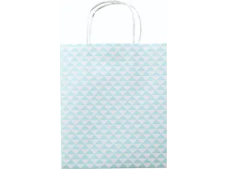Tas met handvat Folia kraftpapier 115gr 18x21x8cm wit set à 3 dessins - 4
