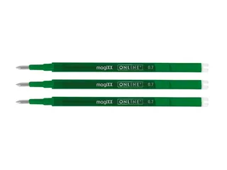 Gelschrijvervulling Online Magixx medium groen blister à 3 stuks - 3