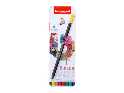 Kleurpotlood Bruynzeel Expression 6 stuks neon kleuren