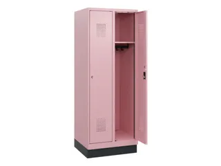 schoollocker,HxBxD 1630x600x500mm,2vak,vak B 300mm,cil.-slot,sokkel - 1