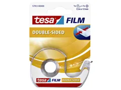 Dubbelzijdige plakband Tesa film 12mmx7.5m met dispenser